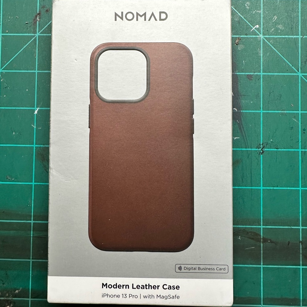 Nomad Leather Case in Brown for iPhone 13 Pro